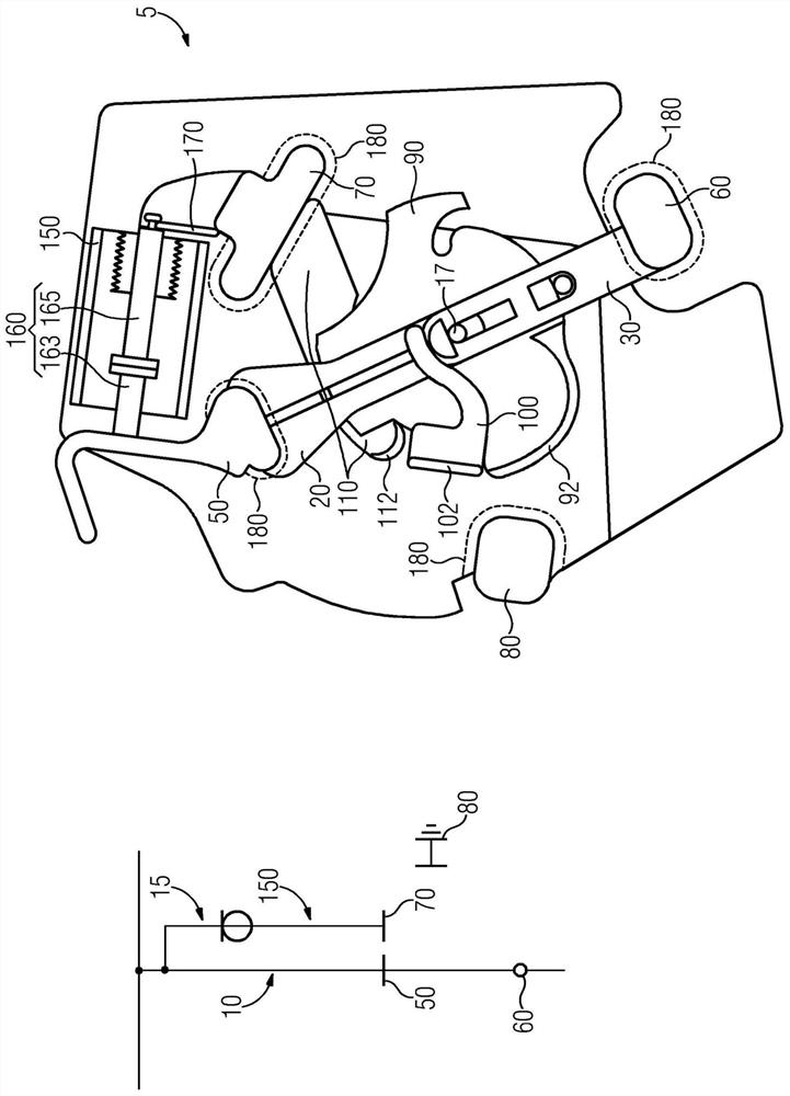 Optimised three-position switch