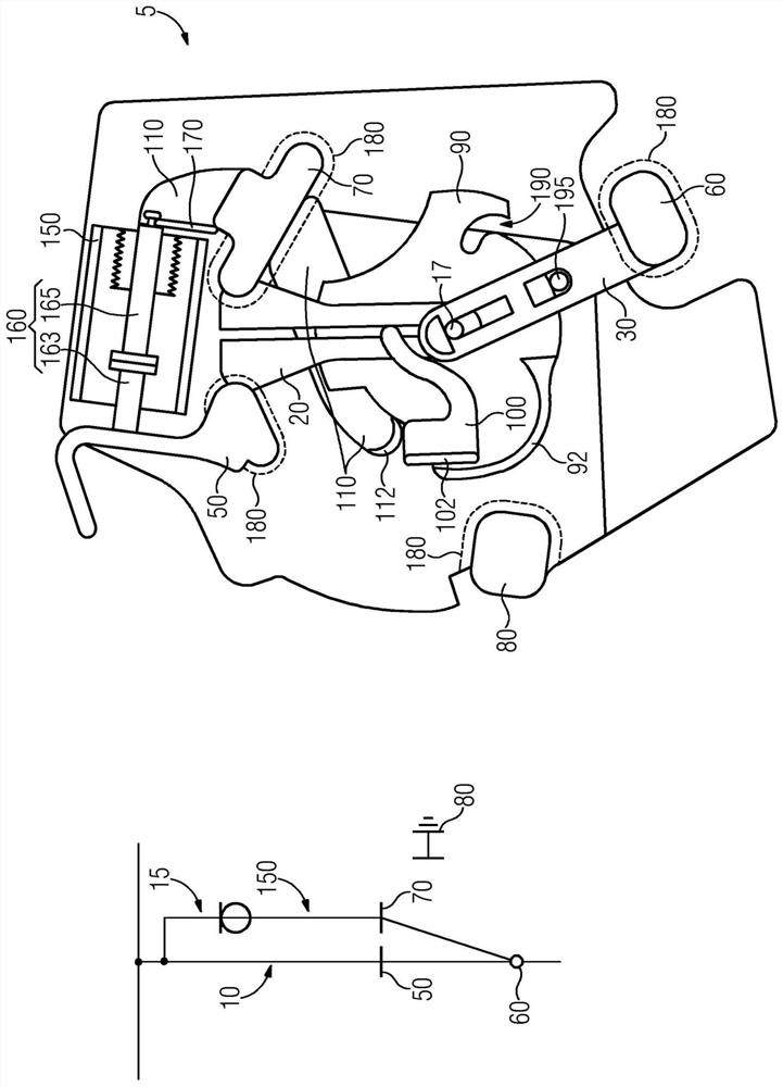 Optimised three-position switch