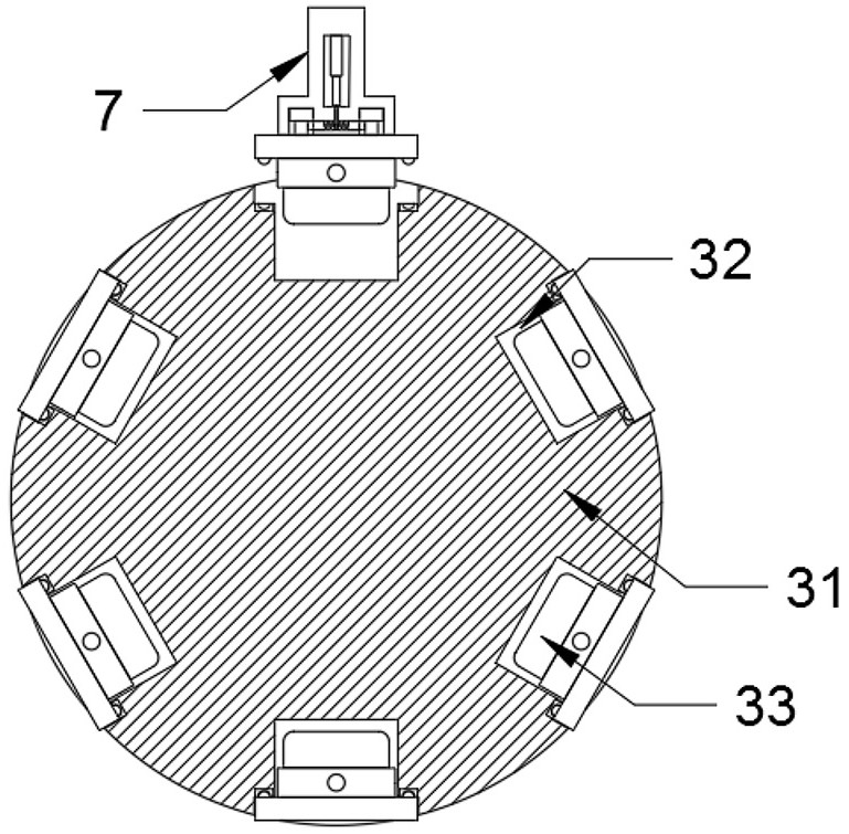 Automatic rubber head replacing mechanism of pad printing machine