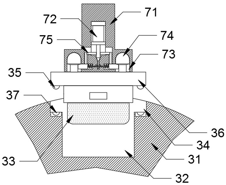 Automatic rubber head replacing mechanism of pad printing machine