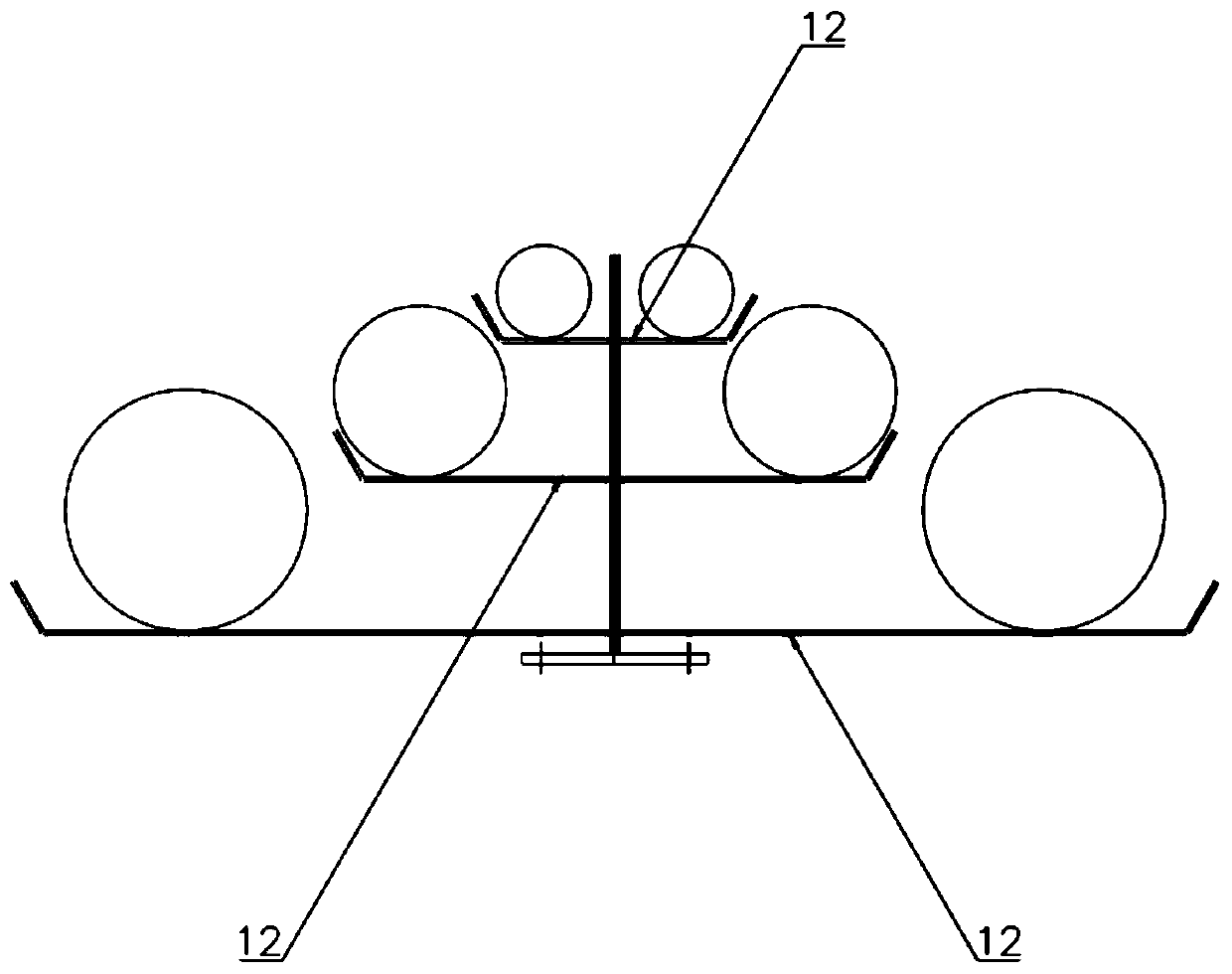 Large shield subway station structure and construction method thereof