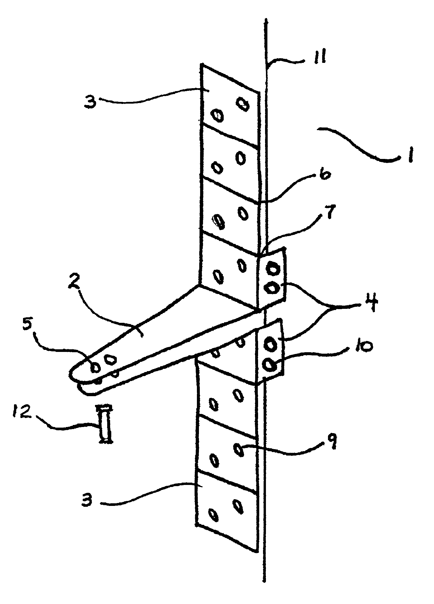 Universal jamb bracket for a door closing system