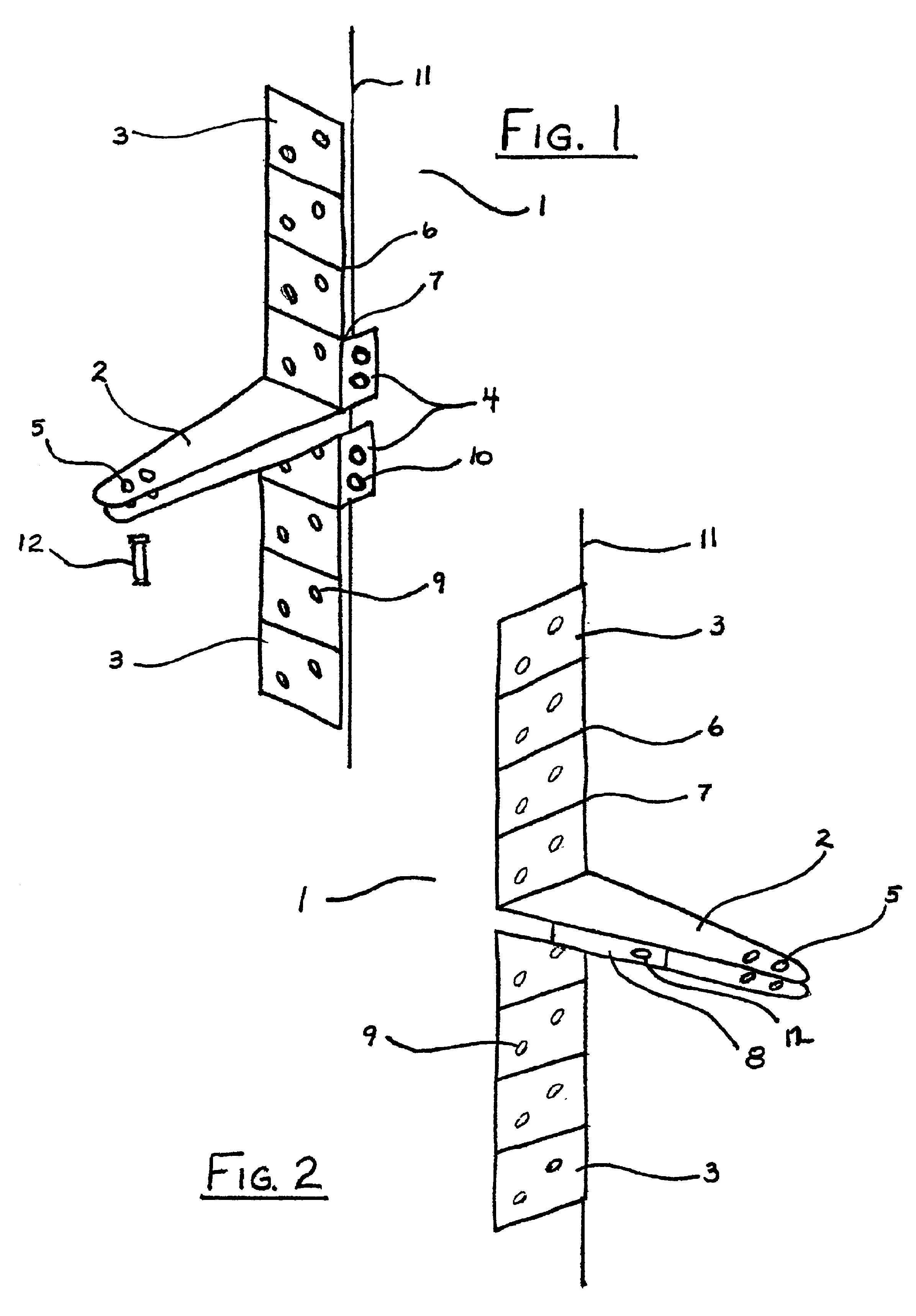 Universal jamb bracket for a door closing system