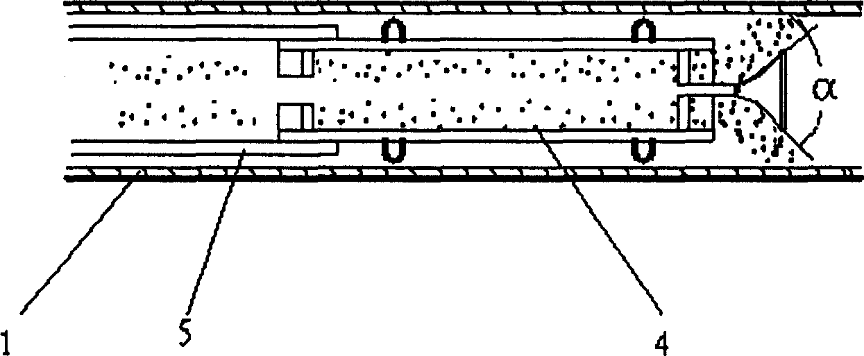 Method for painting fluoro resin inside slender metal tube