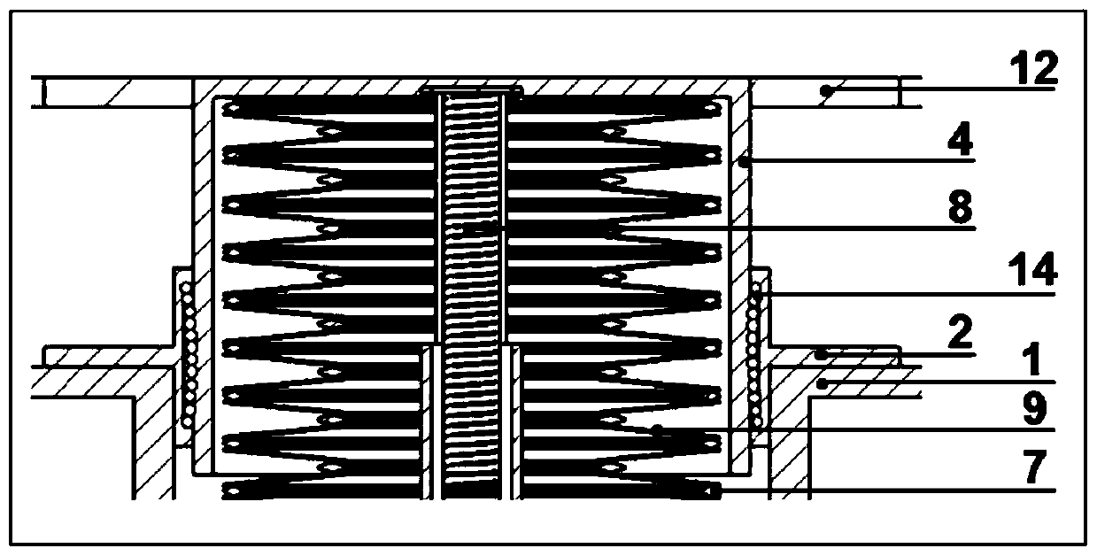 Linear guide rail-bearing type motion decoupling three-dimensional vibration isolation support