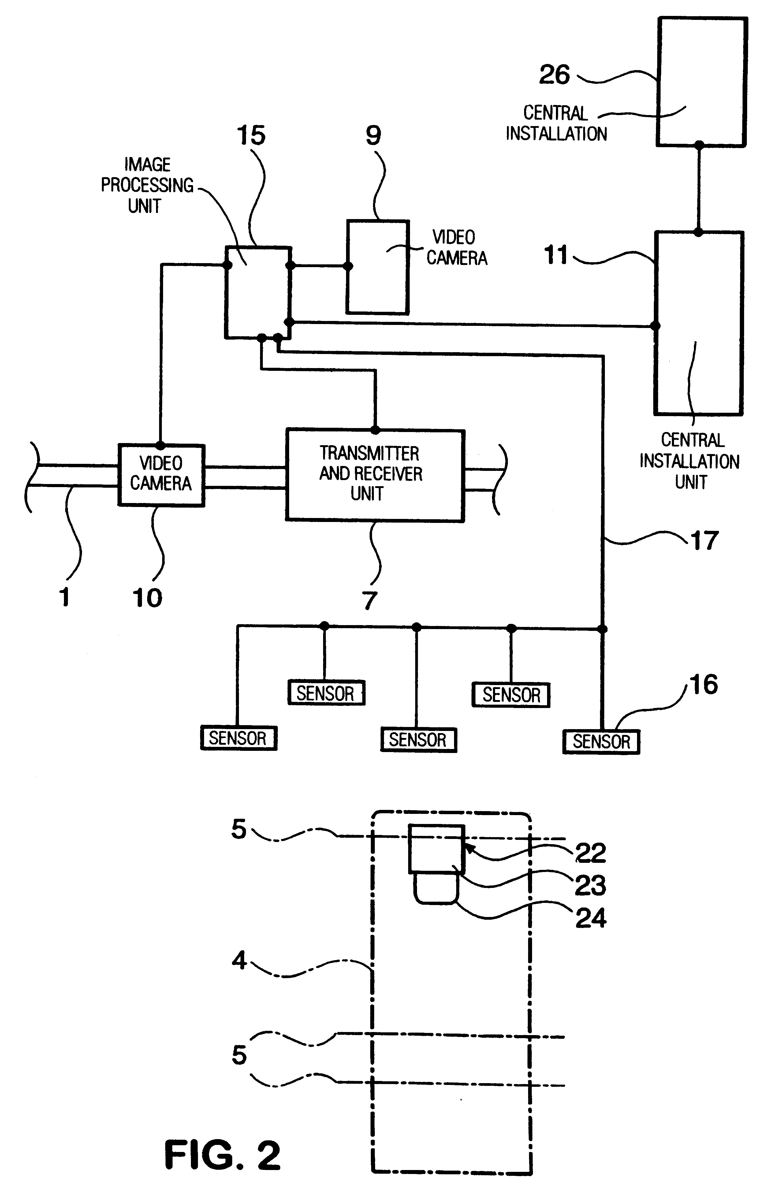 Method and device for registering the outer characteristics of a vehicle in a road toll unit