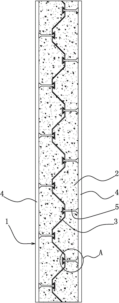 Corrugated loading high-strength wallboard