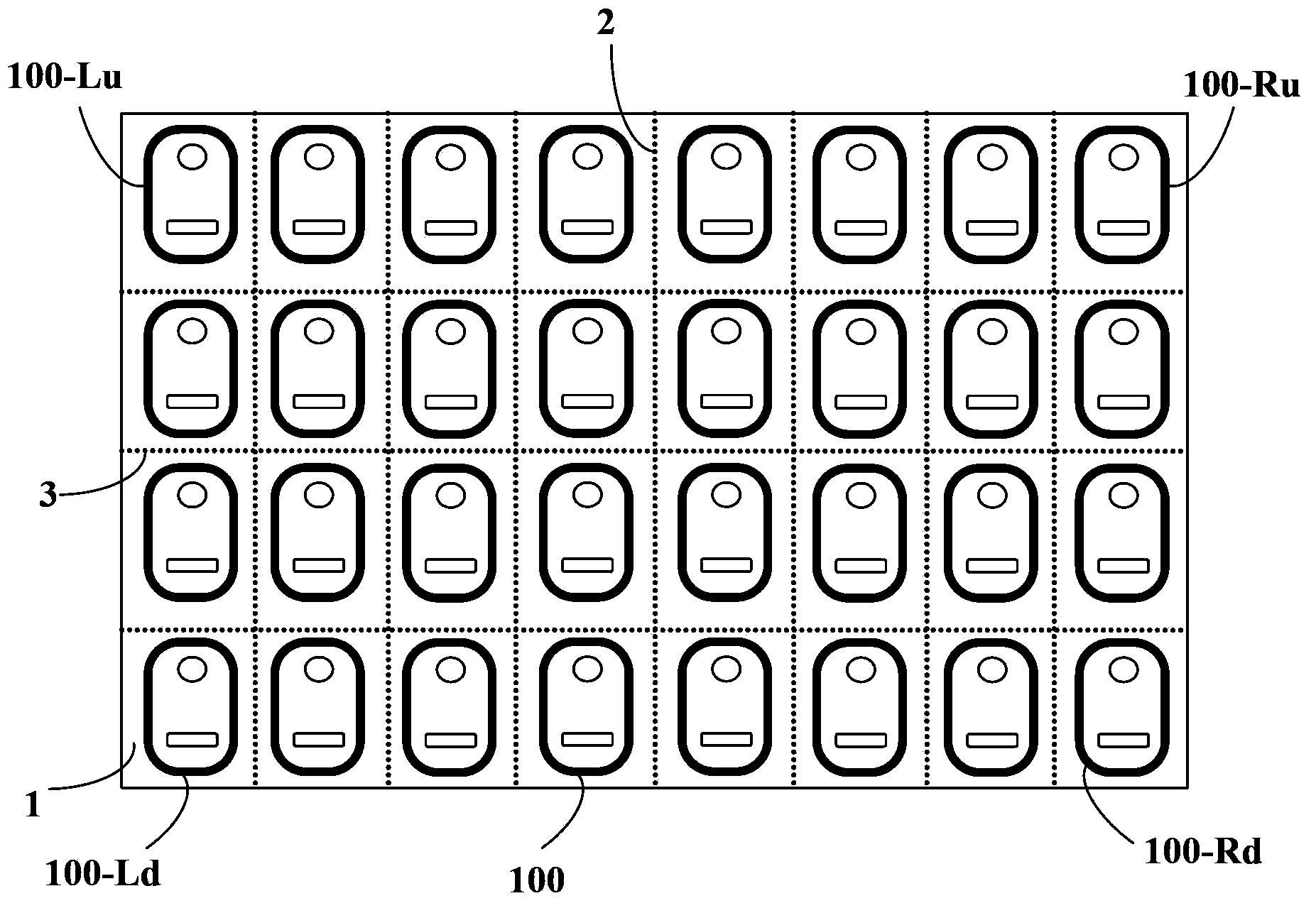 Cutting process method of touch screen