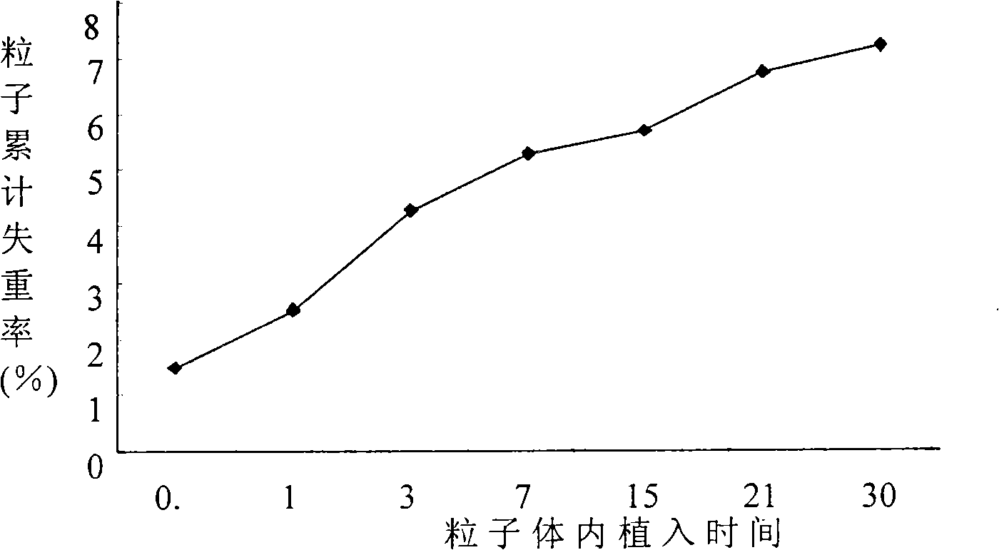 Radioactive sustained-release particle and preparation and use thereof