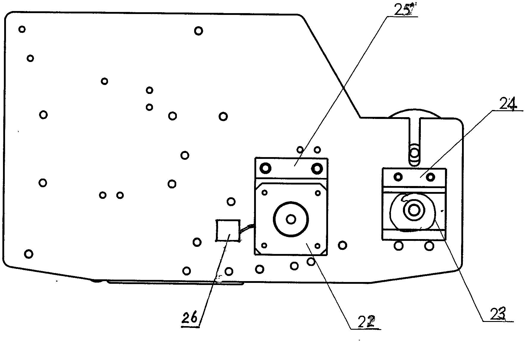 Online testing and labeling device for surface defect