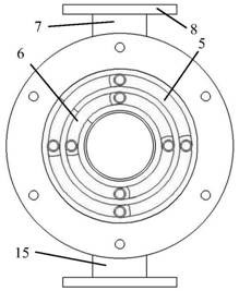 Spiral baffling winding type copper pipe heat exchange device