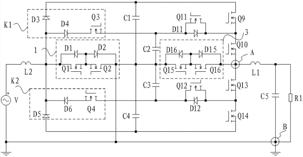 Five-level power converter, and control method and control device for five-level power converter