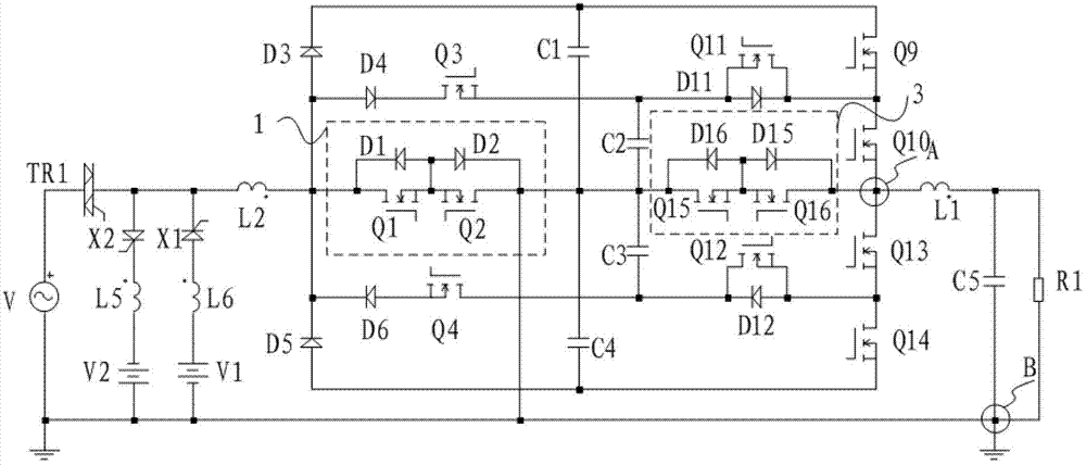 Five-level power converter, and control method and control device for five-level power converter