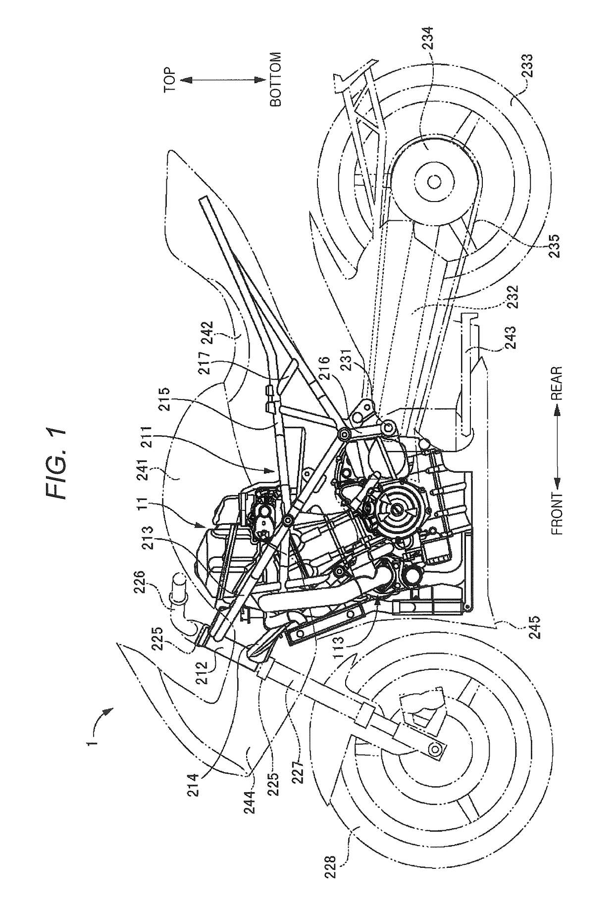 Saddle ridden vehicle