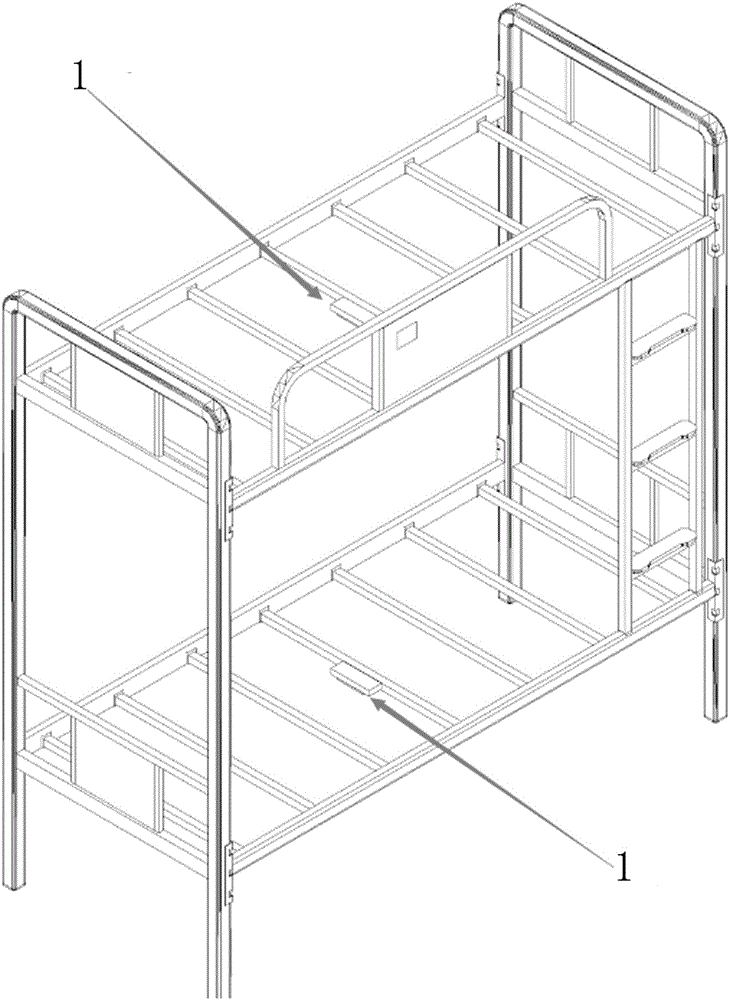 Dormitory bed automatic monitoring and management system and management method