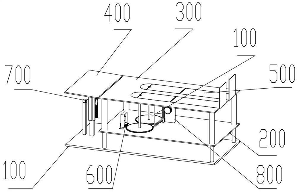 Diagnostic bed device for ultrasonic inspection