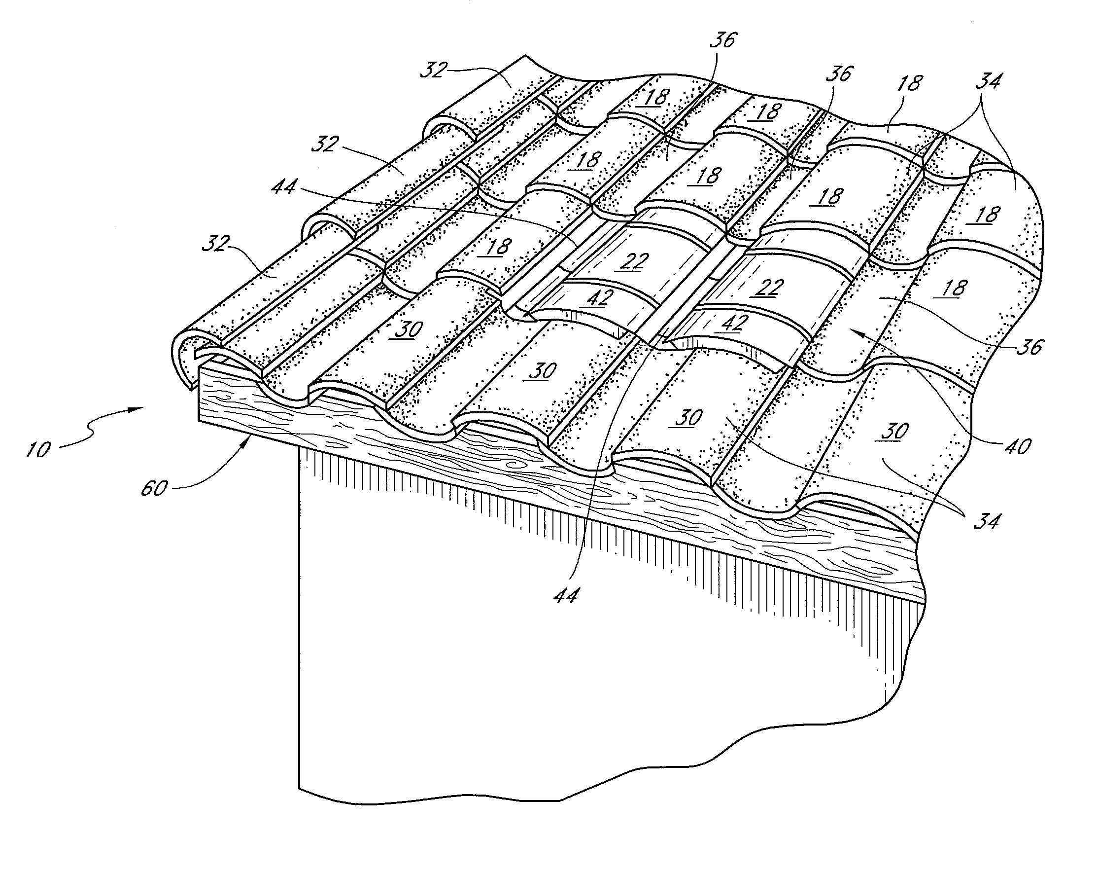 Form-fitting solar panel for roofs and roof vents