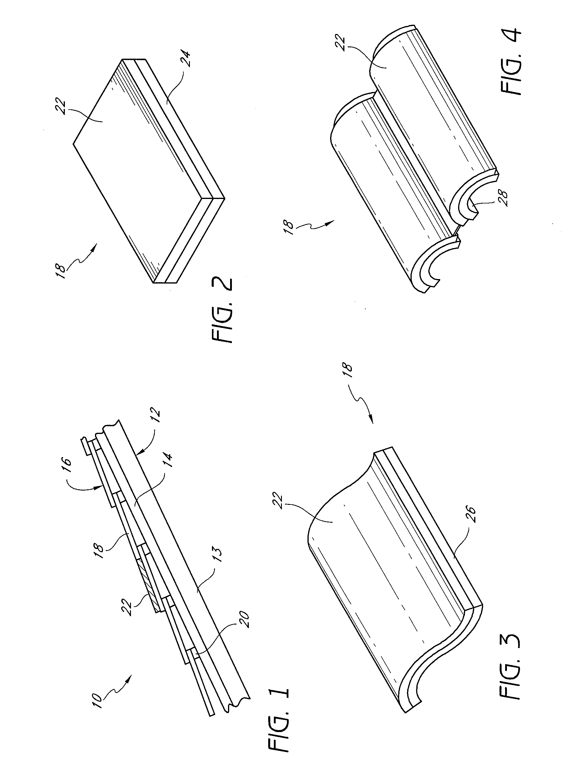 Form-fitting solar panel for roofs and roof vents