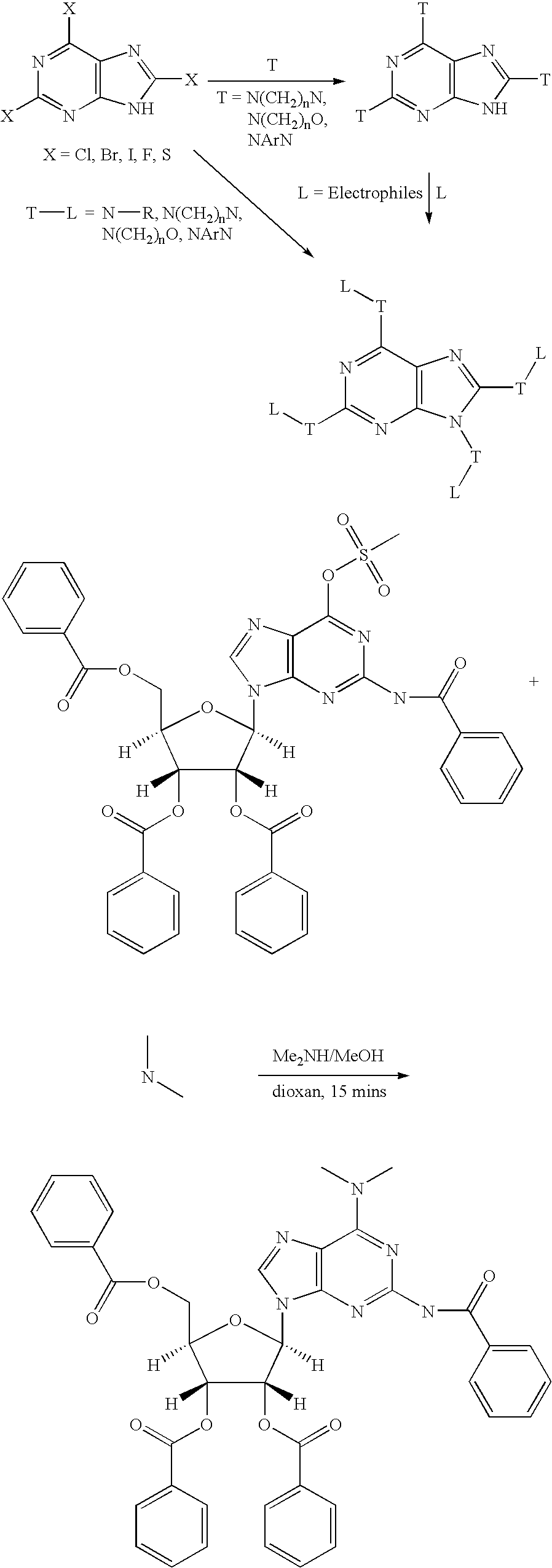 Nucleobase heterocyclic combinatorialization