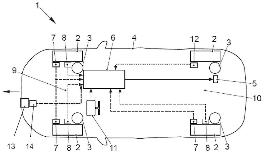 Method for controlling a shock absorber for wheel suspension