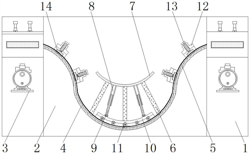 Annealed wafer sliding positioning device capable of reducing friction