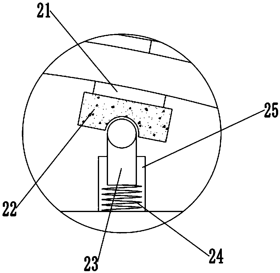 Double-sided polishing and descaling device for arc-shaped iron plate