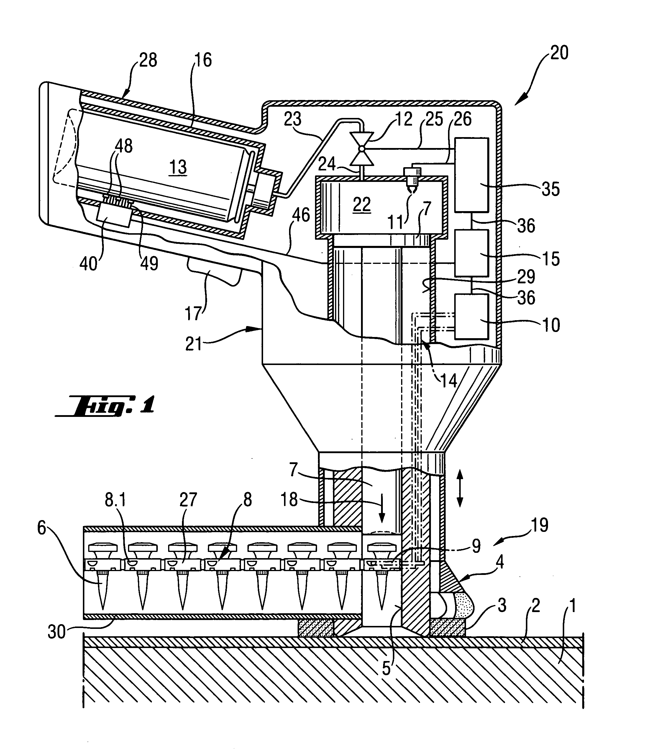 Setting tool and magazine with fastening elements and propellant holder for the setting tool