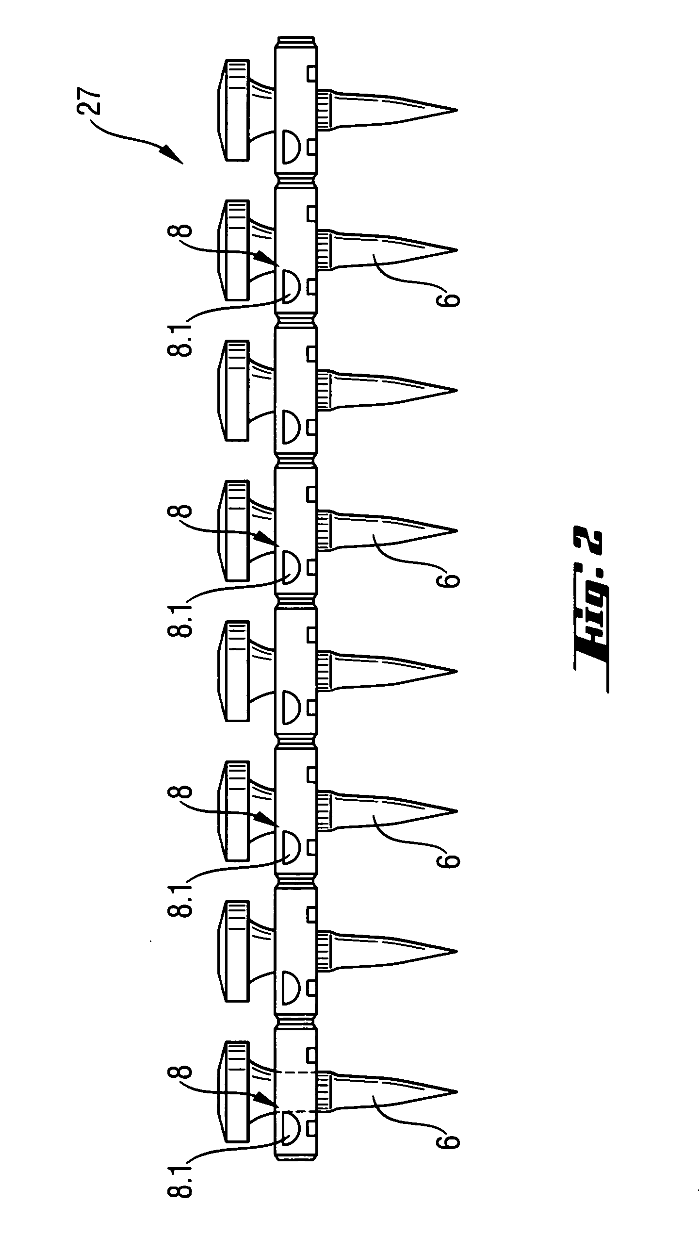 Setting tool and magazine with fastening elements and propellant holder for the setting tool