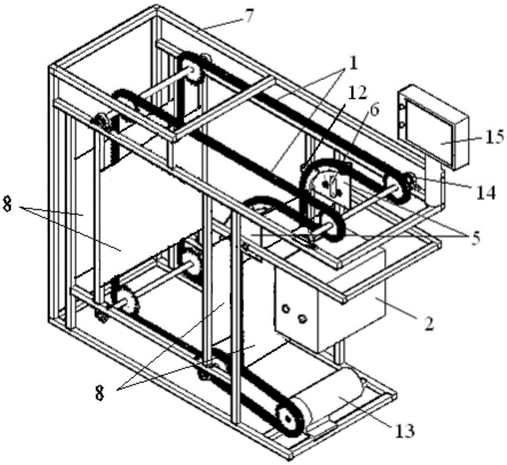 Intermittent type infrared barbecue machine