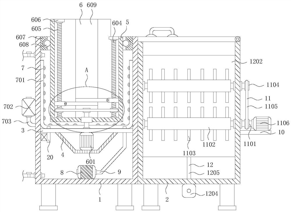 Raw material drying equipment for cortex acanthopanacis medicinal liquor production and processing