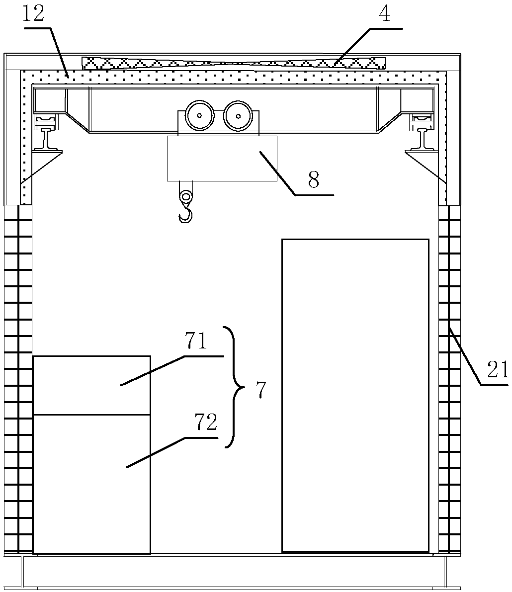 Dustproof room for GIS installation and maintenance