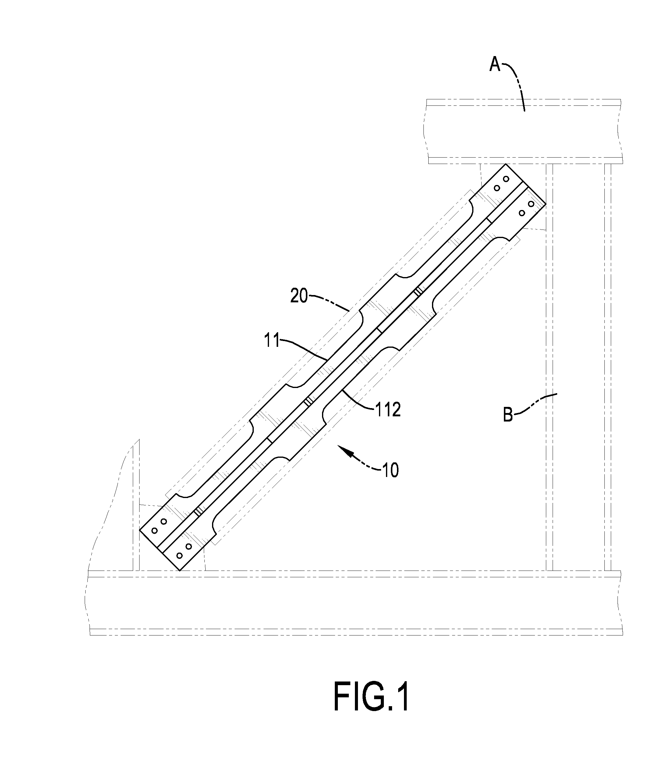 Shock-absorbing tie brace