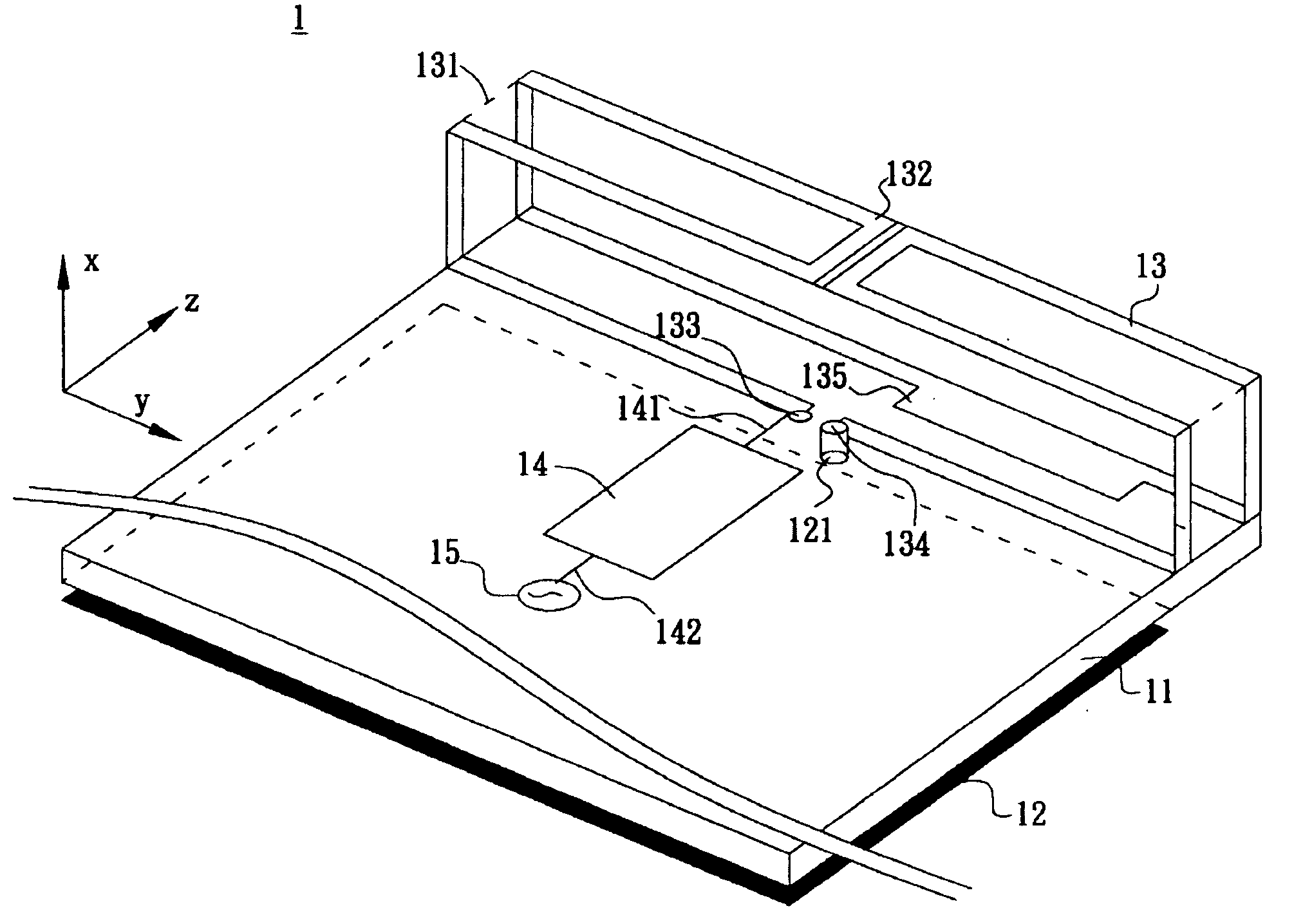 Multiband folded loop antenna