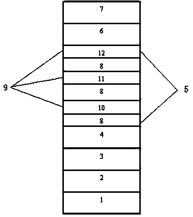 Blue-light LED (Light-Emitting Diode) epitaxial structure having asymmetrical barrier layer