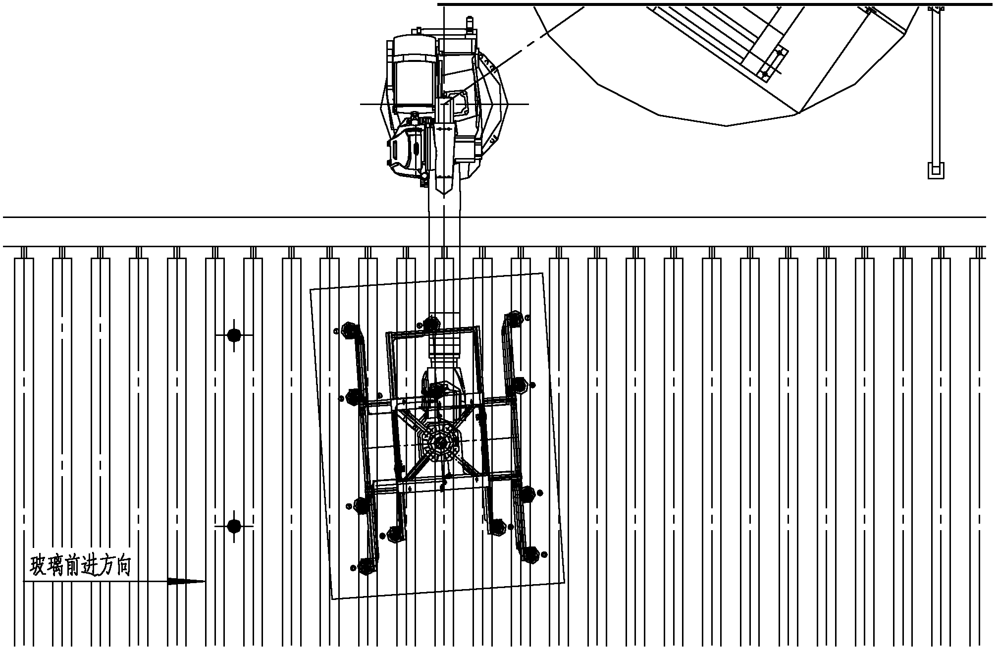 Method for correcting position during the glass grabbing process of manipulator of manipulator glass stacking system