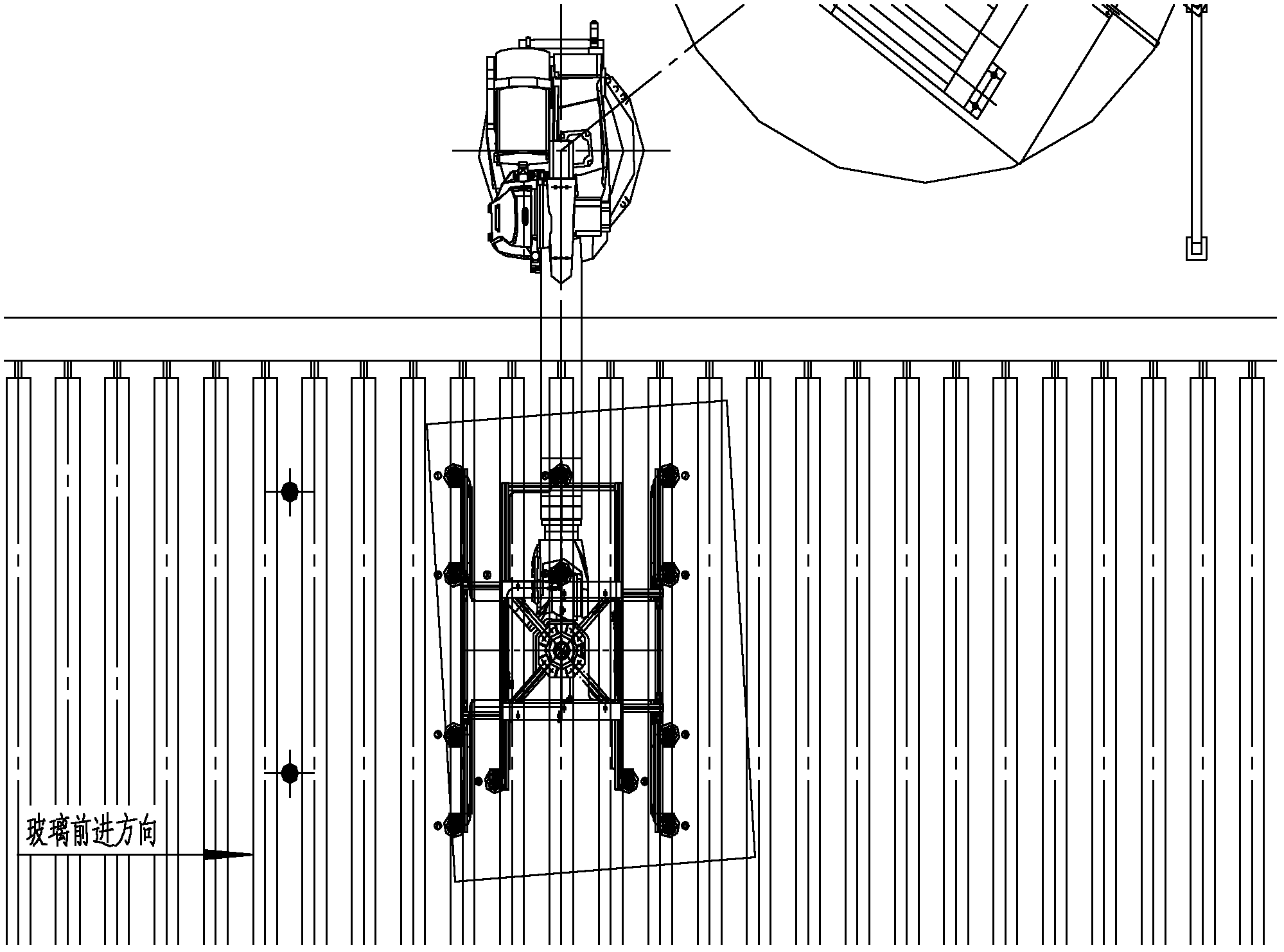 Method for correcting position during the glass grabbing process of manipulator of manipulator glass stacking system