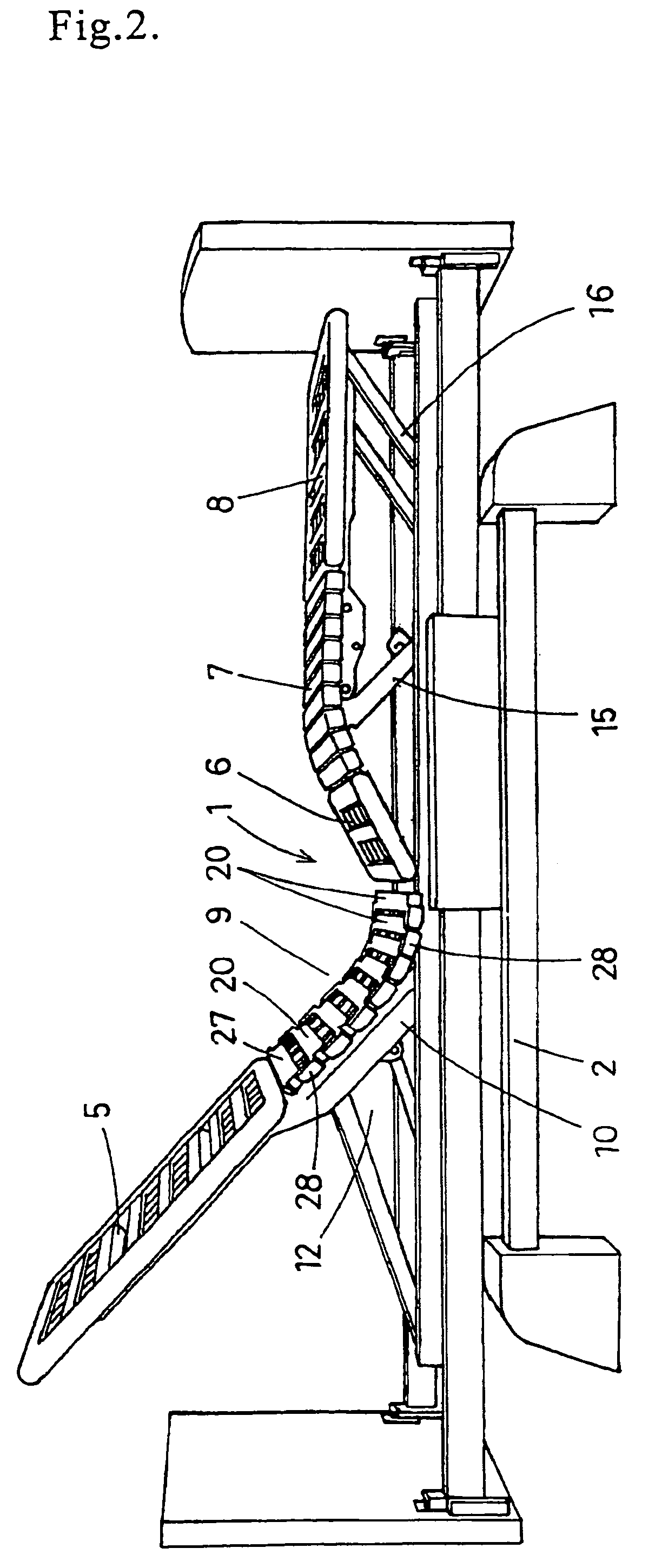 Bendable bottom member for bed