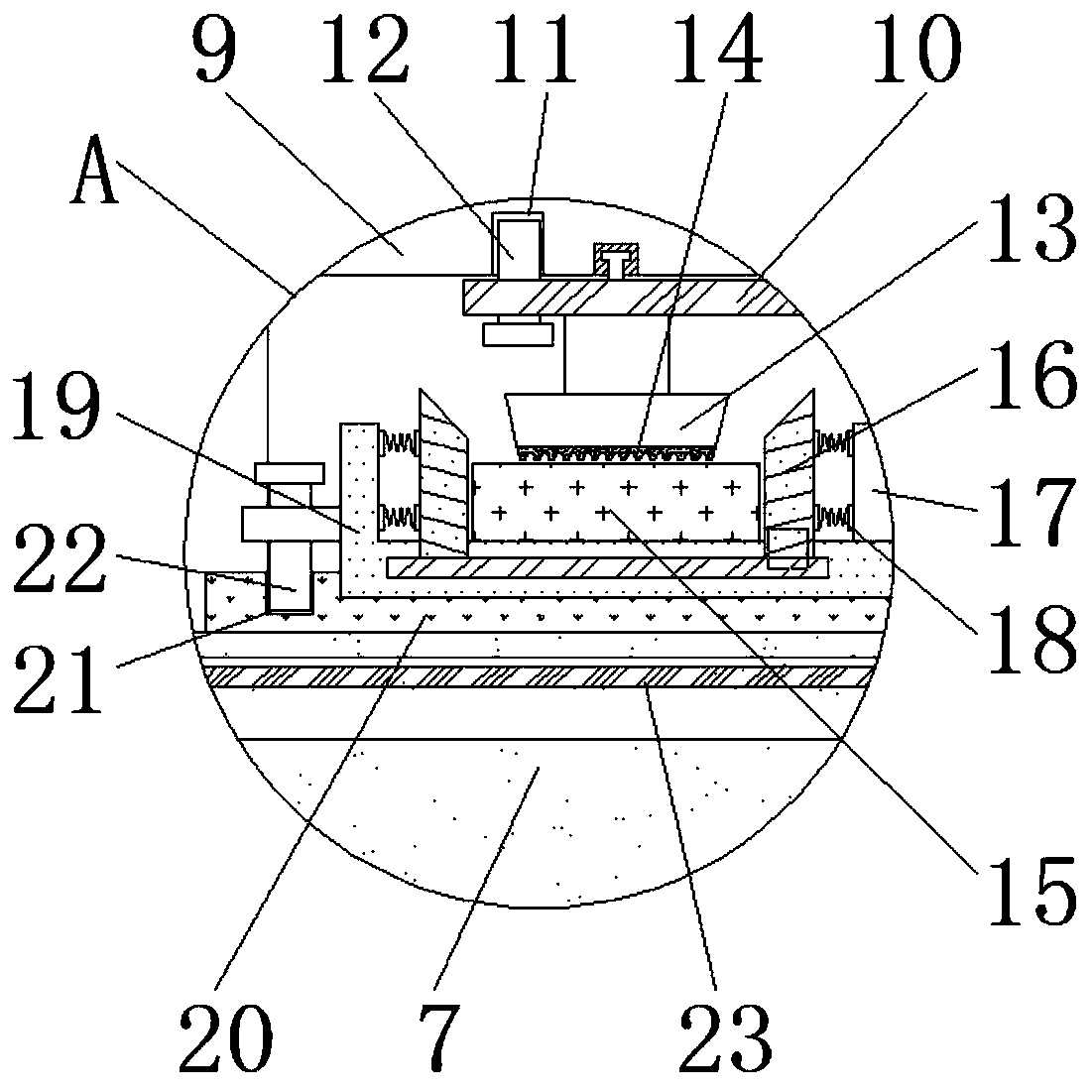 Multi-position accurate adjustment drilling mechanism for steel plate processing