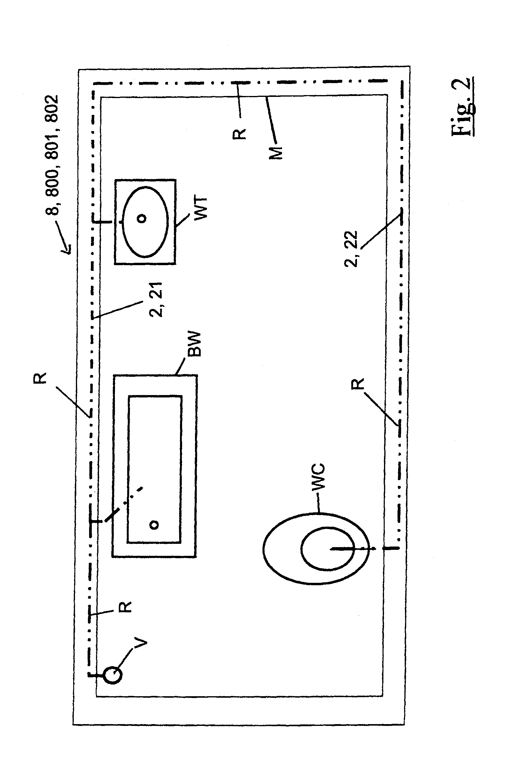 Coating process for the coating of an interior of a pipework system as well as a sub-distributor and a working equipment for the treatment of a pipework system