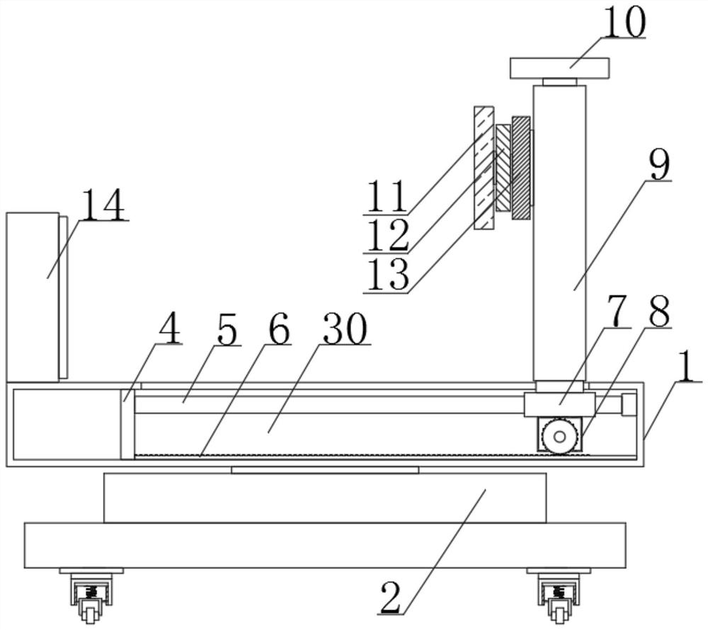 Clamping device convenient to adjust and used for machining parts of engineering machinery and adjusting method of clamping device