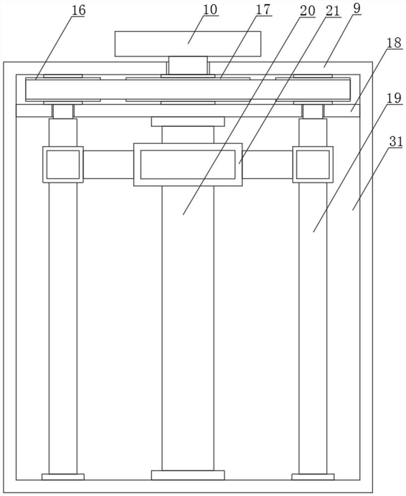 Clamping device convenient to adjust and used for machining parts of engineering machinery and adjusting method of clamping device