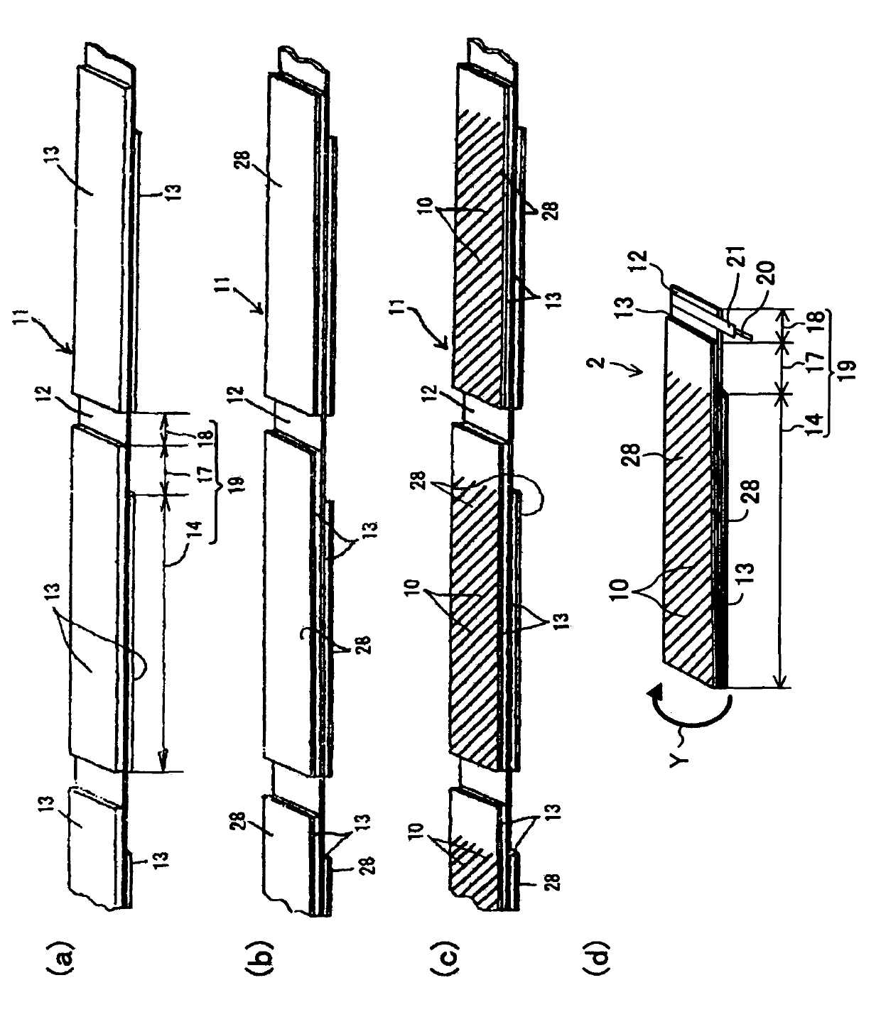 Positive electrode plate for nonaqueous battery, electrode group for nonaqueous battery and method for producing same, and rectangular nonaqueous secondary battery and method for manufacturing same