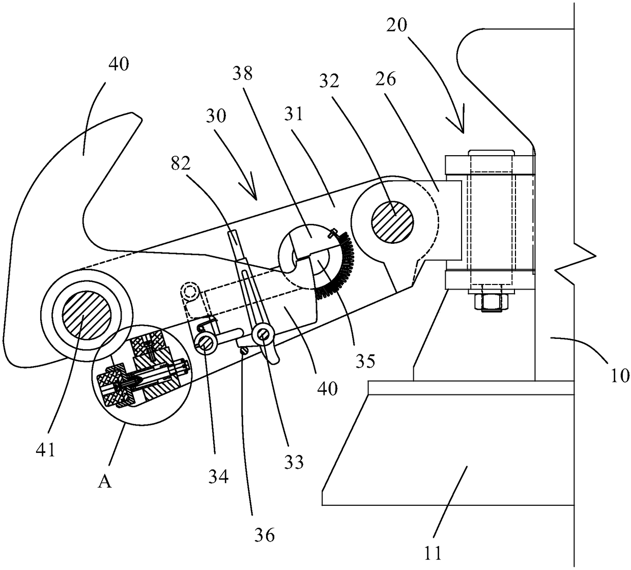 Mooring winch with emergency quick cable release device