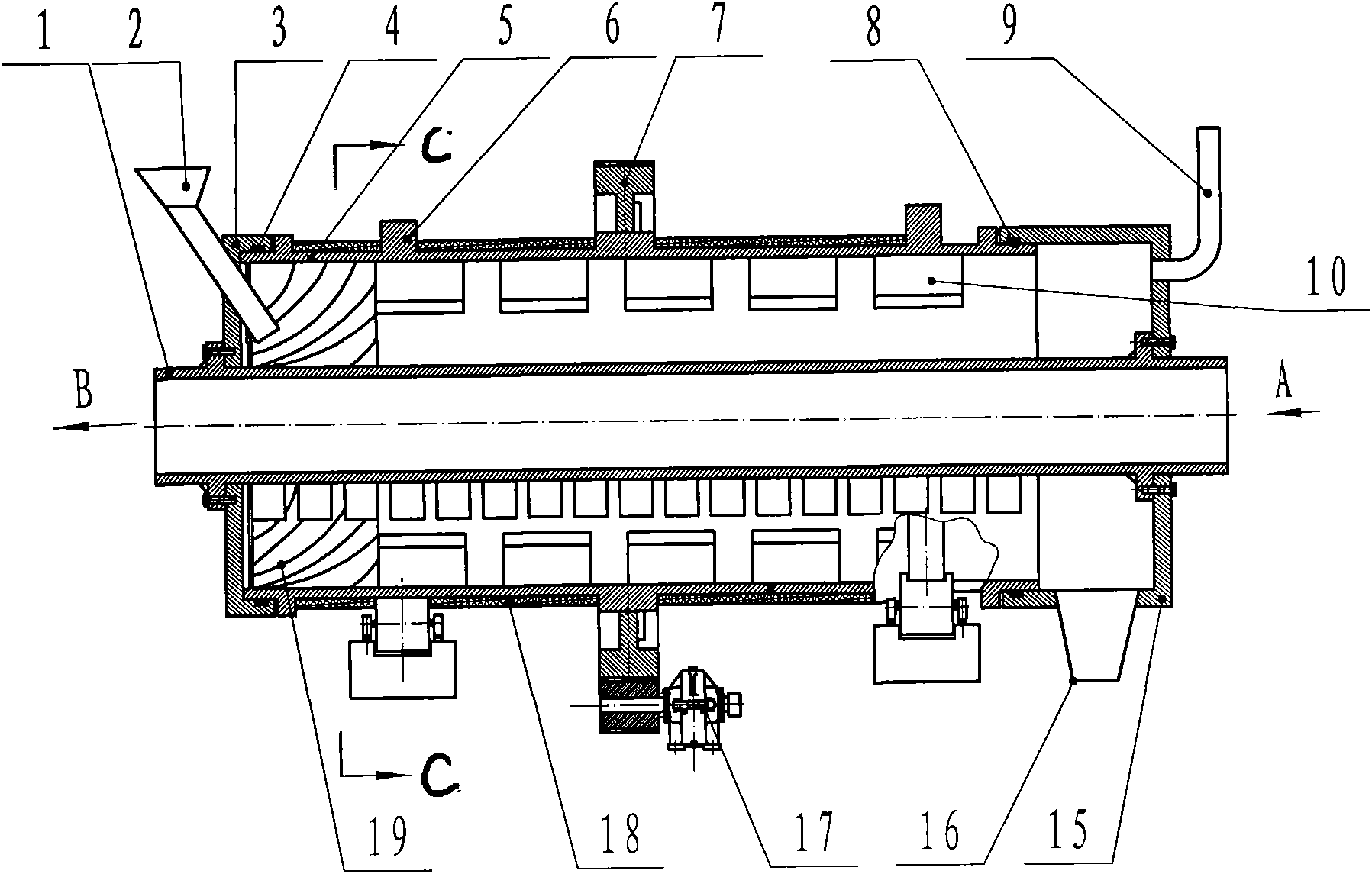 Carbonization furnace for producing biomass charcoal