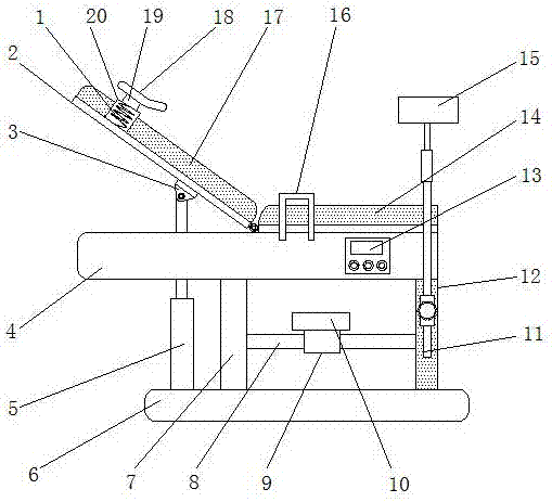 Multifunctional induced abortion operating table