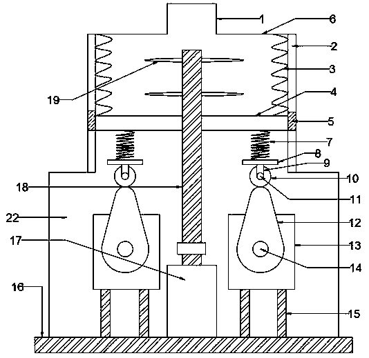 Vibratory screening mechanism for vertical sand making machine