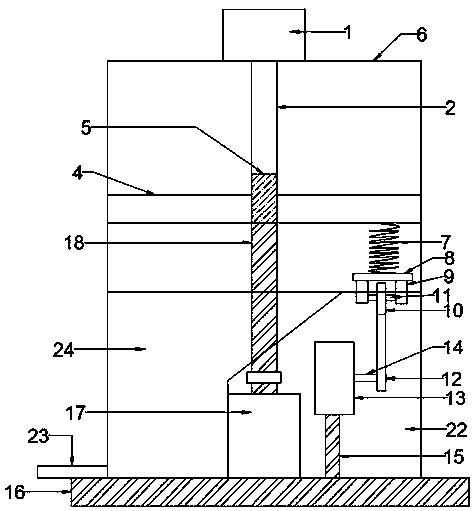 Vibratory screening mechanism for vertical sand making machine