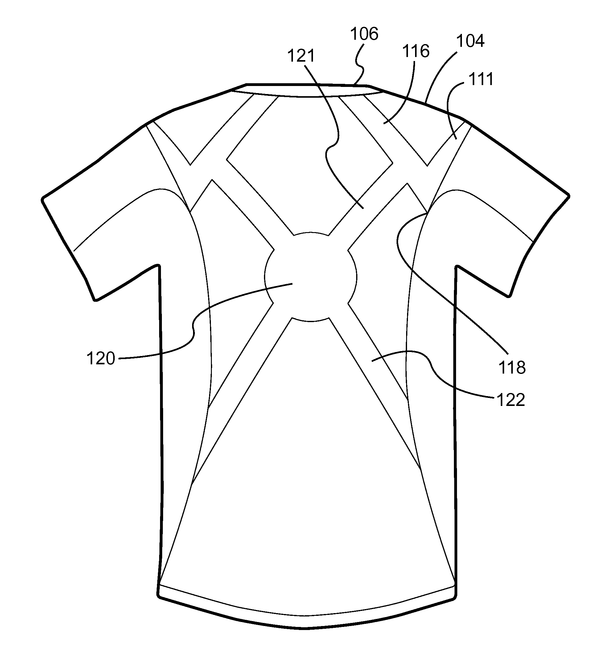 Shirts and shorts having elastic and non-stretch portions and bands to provide hip and posture support