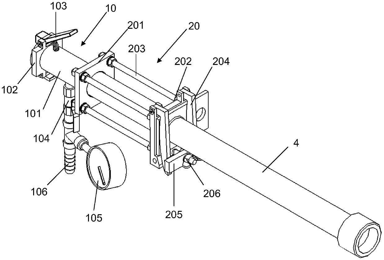 A kind of toner pipeline dredging device