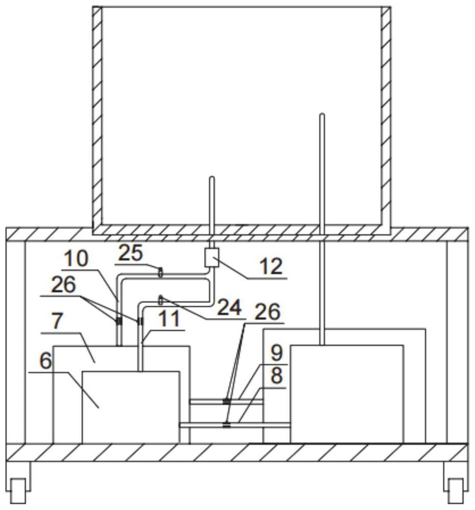 Gravity dehydration experiment teaching device and method